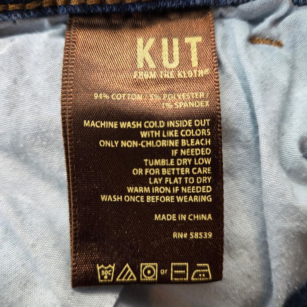 Kut from the Kloth Cuffed Jean Shorts Blue Size 18W - Picture 4 of 5